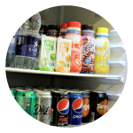 In house convenience store and shop selling food, drinks and snacks